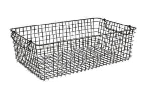 سلة شبكية حديدية 1/1 قطر 16 سم أسود ***960106B