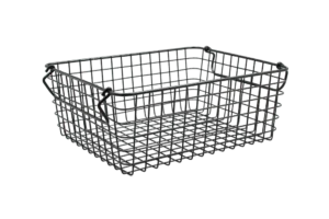 سلة شبكية حديدية 1/2 قطر 12 سم أسود ***960205B