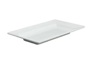 طبق تقديم مستطيل 36×20.5 سم، ميلامين أبيض ***100114