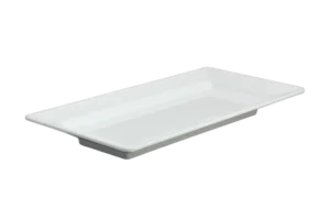طبق تقديم مستطيل 44.5×22 سم، ميلامين أبيض ***100118