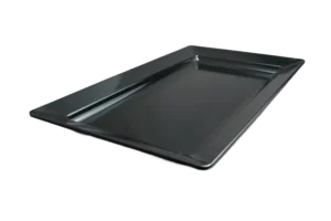 طبق تقديم مستطيل 56×32.5 سم، ميلامين أسود ***100122B