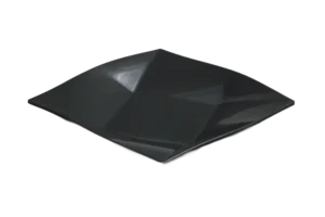 طبق تقديم ماسي 23.5 سم ميلامين أسود ***100509B