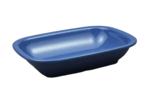 طبق عميق مستطيل، اقتصادي، 25*18، ميلامين أزرق ***101910Bl