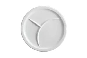 طبق مقسم 22.6 ميلامين أبيض***102109