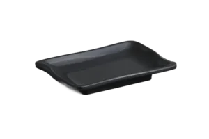 طبق مستطيل 14×10 سم ميلامين أسود ***102606B