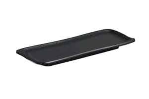 طبق مستطيل 25.5×10 سم ميلامين أسود ***102810B
