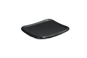 صحن مربع 12×10.5 سم ملامين أسود ***103105B