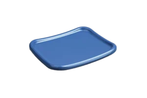 صحن مربع 12×10.5 سم ملامين أزرق ***103105Bl