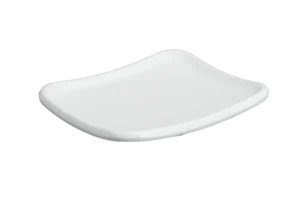 صحن مربع 17 × 14 سم ميلامين أبيض ***103107