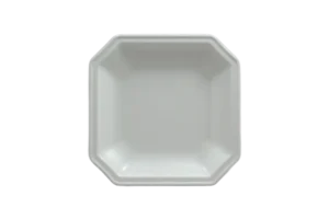 Daisy Plate 19X19X2.6 White Melamine***114808