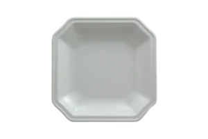 Daisy Plate 22.8X22.8X3 White Melamine***114809