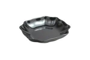 Deep Kalmia Plate 20X20X4 Black Melamine***114908B