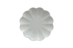 طبق بابونج 21*2.4 ميلامين أبيض ***115308