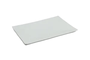 طبق مستطيل، 20×14×2، ميلامين أبيض ***115408