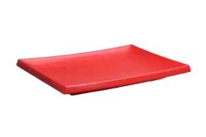 طبق سوشي 27X39.5 ميلامين أحمر***118616R