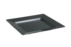 طبق تقديم مربع 30 سم حواف ميلامين أسود ***118812B