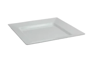 طبق تقديم مربع 40 سم حواف ميلامين أبيض ***118816