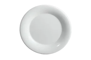 23 Cm Plate With White Melamine Rim***119909