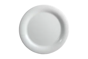 طبق 26.6 سم بحافة ميلامين بيضاء ***119911