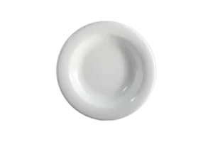 طبق عميق بحافة 23.5 ملامين أبيض***120109