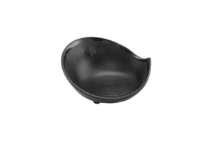 طبق تقديم أسود ناغويا 17.7 سم سكورا ميلامين أسود ***121607B