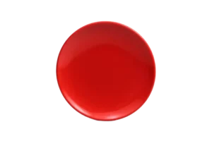 Crescent Plate 15.4 Cm Red Melamine***122606R