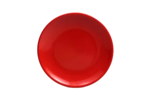 Crescent Plate 17.8 Cm Red Melamine***122607R