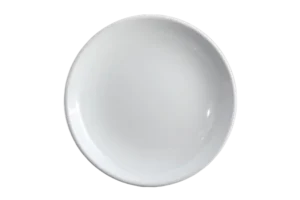 Crescent Plate 20 Cm White Melamine***122608