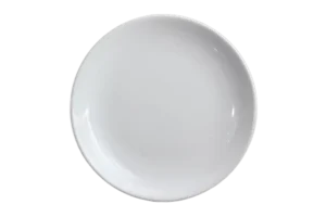Crescent Plate 23 Cm White Melamine***122609