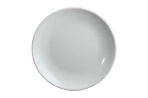 Crescent Plate 25.4 Cm White Melamine***122610