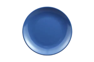 Crescent Plate 25.4 Cm Blue Melamine***122610Bl