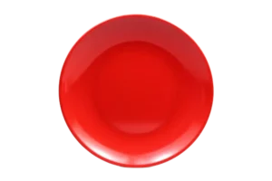 Crescent Plate 25.4 Cm Red Melamine***122610R