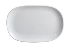 طبق مستطيل 19×27 سم ميلامين أبيض ***123011