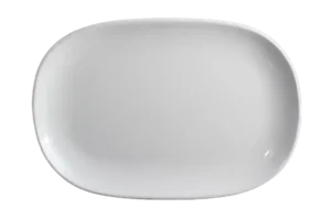 طبق مستطيل 25×36 سم ميلامين أبيض ***123014