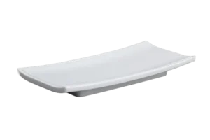 طبق سوشي مستطيل 26.8 × 10.5 ميلامين أبيض *** 123810