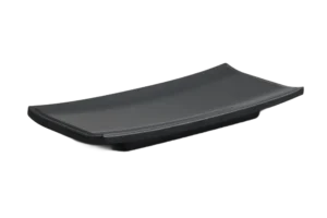 طبق سوشي مستطيل 26.8 × 10.5 ميلامين أسود *** 123810B