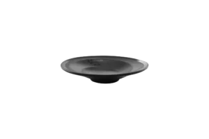 Osaka Plate With Leg 23X4.7 Cm Skura Melamine Black***126609B