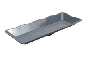 Pacific Serving Plate 16X45 Rust Gray Melamine***132318Rg