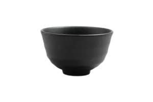 وعاء شوربة 12.5X7.5 سم، شبيه بالحجر، ميلامين أسود ***205605B