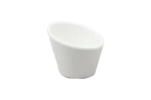Nami Slanted Bowl 6 Cm White Melamine***207325