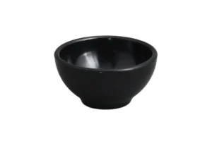 9 Cm Solid Black Melamine Fiber Tray***214904B