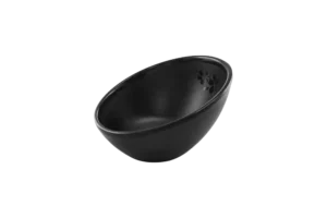 وعاء هانوي مشطوف 10 سم ميلامين أسود سكورا***215704B