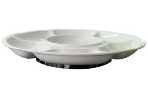 كاباريه لـ 7 + حامل دوار ميلامين أبيض***402314