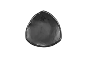 صحن مثلث مستدير سيلا 17.3 سم سكورا ميلامين أسود***527707B