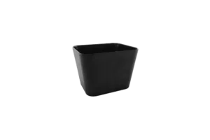 Gamma Rectangular Bowl 15.1X12.4X11 Black Melamine***114504B