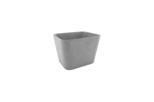Gamma Rectangular Bowl 15.1X12.4X11 Gray Melamine Dotted***114504Gs