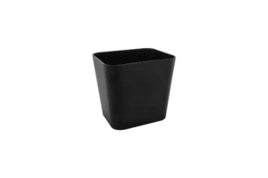 Gamma Rectangular Bowl 15.1X12.4X14 Black Melamine***114555B
