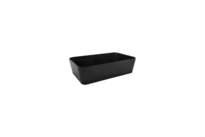 Gamma Rectangular Bowl 25.5X15X6.5 Black Melamine***124109B