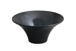 Spiral Bowl 20.5 Cm Black Melamine***200608B