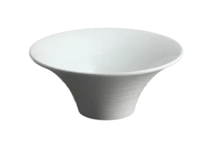 Spiral Bowl 24.5 Cm White Melamine***200610